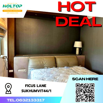 Condos for rent Sukumvit 44/1 : #S1954 For Rent Ficus Lane Sukhumvit 44/1