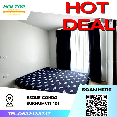 คอนโดให้เช่า : #S1951 ให้เช่า ESQUE Condo Sukhumvit 101/1