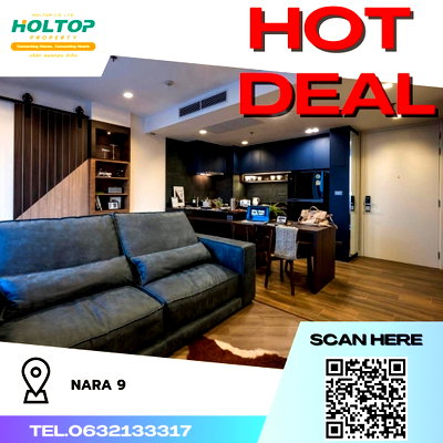Condos for rent : #R1930 For rent Nara 9   Room type 1 bedroom 2 bathrooms  Room size 66 sq m. 31st floor