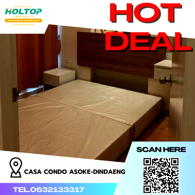 คอนโดให้เช่า : #R1951 ให้เช่า Casa Condo Asoke-Dindaeng