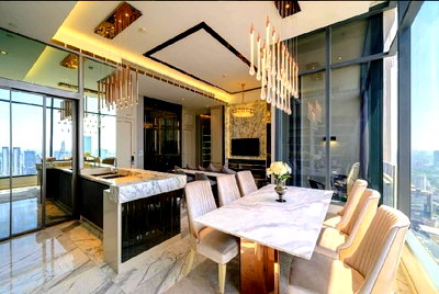 Condos for rent : LTHC11513 - The ESSE Asoke FOR RENT Size 157 sqm. 2 beds 3 baths Near BTS Asok Station ONLY 180K/Month