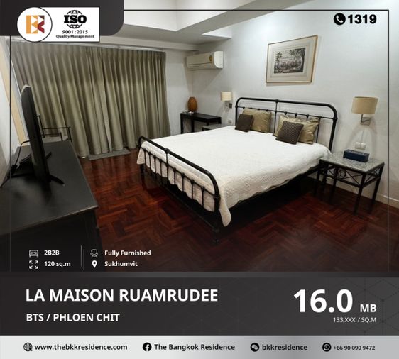 La Maison Ruamrudee - Premium Condo in Bangkok's Business District Near BTS Phloen Chit