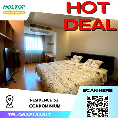 เช่าคอนโด สุขุมวิท 52 : #S2057 ให้เช่า Residence 52 Condominium