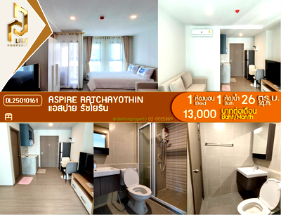Condos for rent : DL25010161 Condo for rent, Aspire Ratchayothin near BTS รัชโยธิน, ready to move in, call urgently 0614453194 LineID @952jdxxk