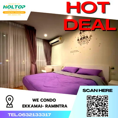Condos for rent Liab Duan Night Market : #S2071 For Rent We Condo   Ekkamai-Ramintra