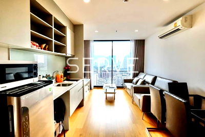 Condos for sale : 2 Beds with Bathtub 66.11 sq.m. High Fl. 15+ Close to BTS Surasak Station at Noble Revo Silom Condo / For Sale
