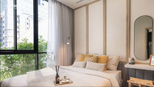 🔥😊FOR SALE Nue DistrictR9>> 🚩 2 นอน 1 น้ำ  34.80 ตรม.เฟอร์นิเจอร์ครบชุด เดินทางสะดวก  ใกล้ MRT พระราม 9 เพียง 180 เมตร #AS-603