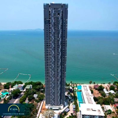 ขายคอนโด : คอนโดหรูติดทะเลอารมณ์วงค์อมาตย์ วิวทะเลและวิวสระน้ำ โควต้าต่างชาติ ลิฟต์ส่วนตัว ชั้น 6 นาเกลือ พัทยา