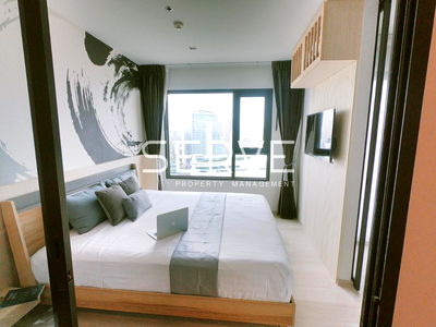 Condos for rent BTS Chit Lom : 1 Bed with Partition Good View Super High Fl. 35+ Good Location BTS Phloen Chit at Life One Wireless Condo / Condo For Rent