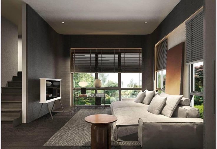2-bed townhouse for rent, 214 sqm, 43 sq wah, Baan Klang Muang Classe Sukhumvit 77