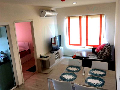 Condos for sale Makro Nakhon In : Condo for sale, Aspire Ratchada-Wong Sawang, 2 bedrooms, size 45 sq m., 9th floor, near MRT Wong Sawang.