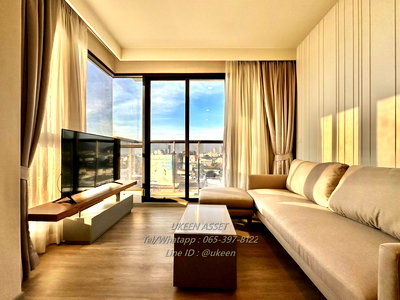 Condos for rent Kasetsart University Si Racha Campus : UK01-144 For rent Keen Centre Sriracha 2 Bedroom Beautiful room ready to move in, rental price 45,000 baht/month