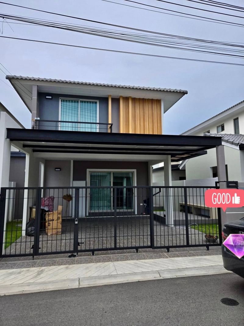 ขายบ้านเดี่ยว : ขายบ้านเดี่ยวมือสอง โครงการไลฟ อิน เดอะ การ์เด้น โรงโป๊ะ-มอเตอร์เวย์