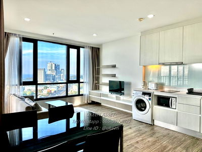 เช่าคอนโด รพ.สมเด็จพระบรมราชเทวี ณ ศรีราชา : UK01-140 ให้เช่าคอนโด ไนท์บริดจ์ ดิ โอเชี่ยน ศรีราชา : 2 ห้องนอน ขนาด 63 ตร.ม. ห้องมุม | ค่าเช่าเพียง 20,000 บาท/เดือน (สัญญา 1 ปี)