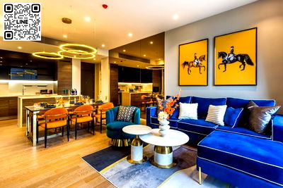 Condos for rent วิทยาลัยเซนต์หลุยส์ : ✨Line ID @556ryccg 🚞Luxury condo near Lumpini park 96 sqm 2 Bedroom MUNIQ Langsuan Fully furnished 🐶Pet Friendly🐱