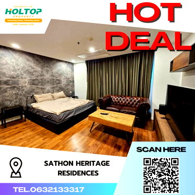 คอนโดให้เช่า : #S2266 ให้เช่า Sathon Heritage Residences