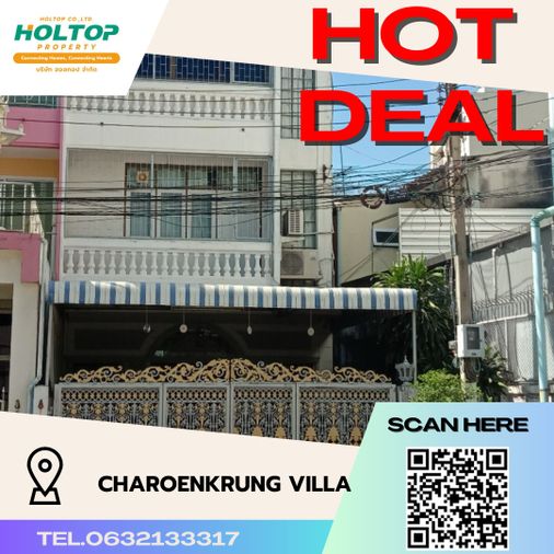 #S2272 For Rent Charoenkrung  Ville 