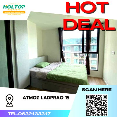 คอนโดให้เช่า : #S2301 ให้เช่า Atmoz Ladprao 15