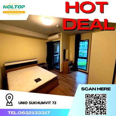 เช่าคอนโด BTS แบริ่ง : #R2333 ให้เช่า UNiO Sukhumvit 72