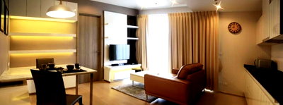 คอนโดให้เช่า : HQ Thonglor (เอชคิว ทองหล่อ)  1 ห้องนอน 1 ห้องน้ำ  ขนาด 44 ตรม.  มีอ่างอาบน้ำ  ชั้น 29