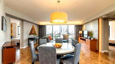 Condos for rent King's College International School Bangkok : LTH11672-Chatrium Residence Sathon Bangkok FOR RENT Size 140 sqm. 3 beds 2 baths Near BTS Chong Nonsi Station ONLY 100K/Month