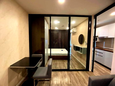 Condos for rent : P661 Condo for rent Modiz Ratchada 32, corner room, beautiful room, fully furnished, washing machine, special price