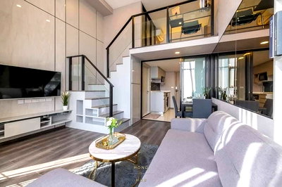 Condos for rent : P660 Condo for rent Knightbridge Space Ratchayothin, Duplex room next to BTS Ratchayothin, beautiful room, fully furnished, special price