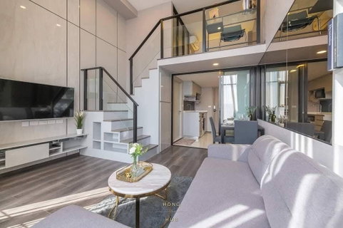รูปภาพ P660 Condo for rent Knightbridge Space Ratchayothin, Duplex room next to BTS Ratchayothin, beautiful room, fully furnished, special price