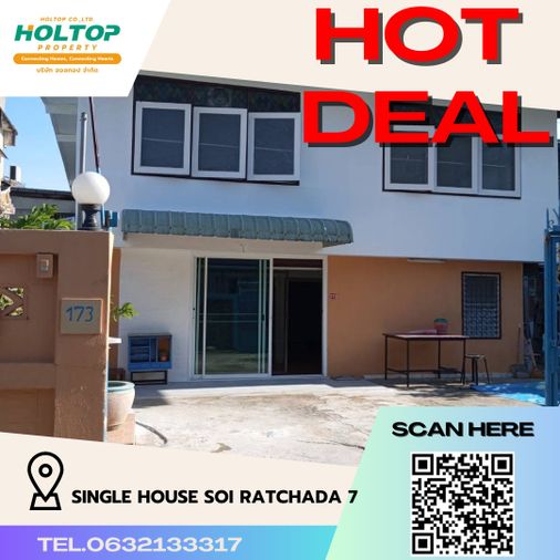 4-bed house for rent, 51 sq wah, Din Daeng