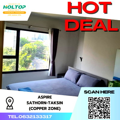 คอนโดให้เช่า : #S2353 ให้เช่าAspire Sathorn-Taksin (Copper Zone)