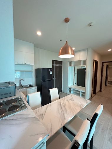ให้เช่า! คอนโด The Rise Residence  2ห้องนอน ห้องมุม ชั้น 31 วิวเขาคอหงส์ เฟอร์ครบ พร้อมอยู่