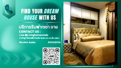 Condos for rent : For rent Rhythm Asoke, beautifully decorated room, fully furnished, ready to move in LH-RW005924