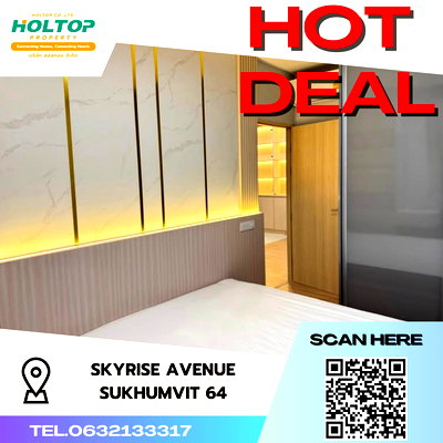 คอนโดให้เช่า : #S2398 ให้เช่า Skyrise Avenue Sukhumvit64