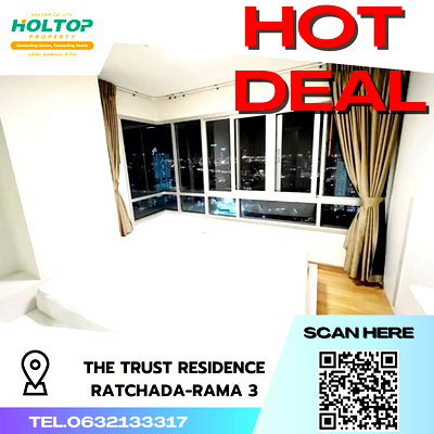 คอนโดให้เช่า : #S2395 ให้เช่า The Trust Residence Ratchada-Rama3