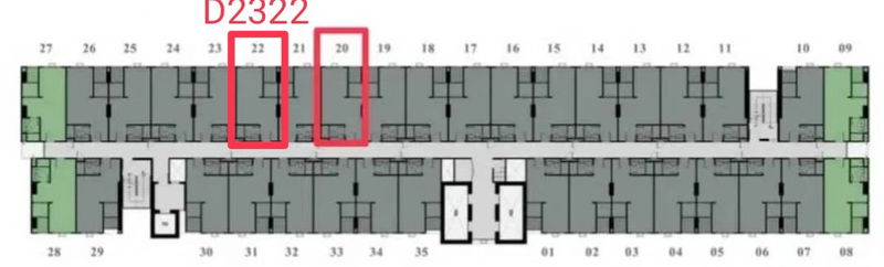 ขายคอนโด : ✅️ ขายดาวน์ รีเจนท์ บางนา ตำแหน่ง D2322 บวกน้อย ทิศตะวันออกก วิว BITEC