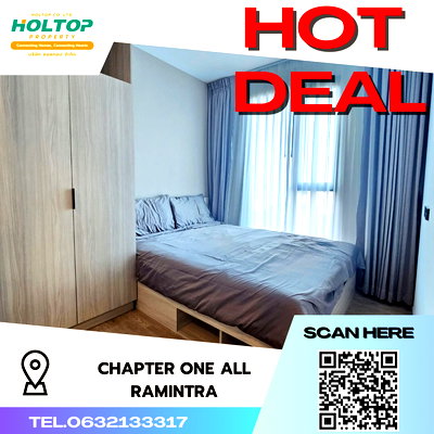 คอนโดให้เช่า : #S2394 ให้เช่า Chapter One All Ramintra