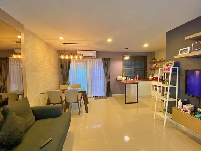 3-bed townhouse for sale, 18.6 sq wah, Baan Lumpini Town Ville Ladkrabang - Suvarnabhumi