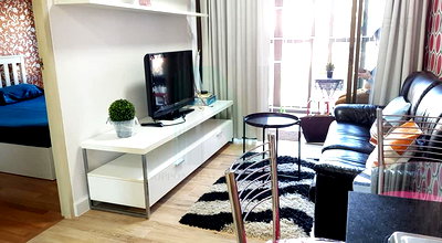 Condos for rent MRT Phahon Yothin : For rent Ideo Ladprao 17, 1 bed, 4th floor, Building A, MRT Lat Phrao.