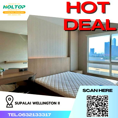 คอนโดให้เช่า : #R2400  ให้เช่า Supalai Wellington II
