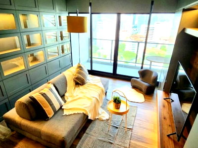Condos for rent : LTHC11681-The lofts Asoke FOR RENT Size 75 sqm. 2 beds 1 bath Near BTS Asok Station ONLY 63K/Month