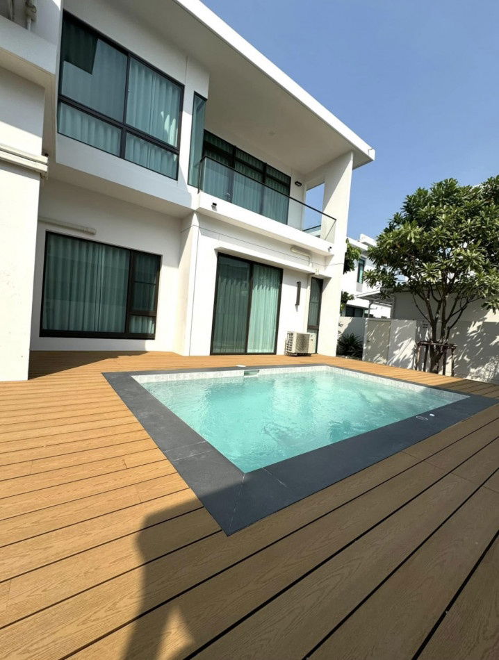 บ้านเดี่ยวให้เช่า : ให้ เช่า Pool Villa มัณฑนา บางนา กม.15 10 นาทีถึงเมกา บางนา 4 นอน