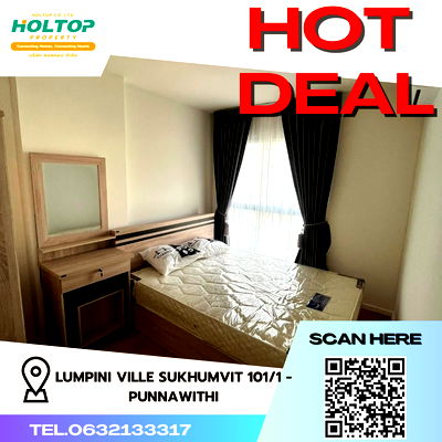 Condos for rent Udomsuk Walk : #R2433 For rent  Lumpini Ville Sukhumvit 101/1 - Punnawithi