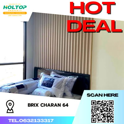 Condos for rent Central Pinklao : #S2464 For Rent Brix Condo Charan 64