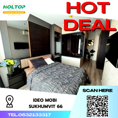 คอนโดให้เช่า : #S2469 ให้เช่า Ideo Mobi Sukhumvit 66