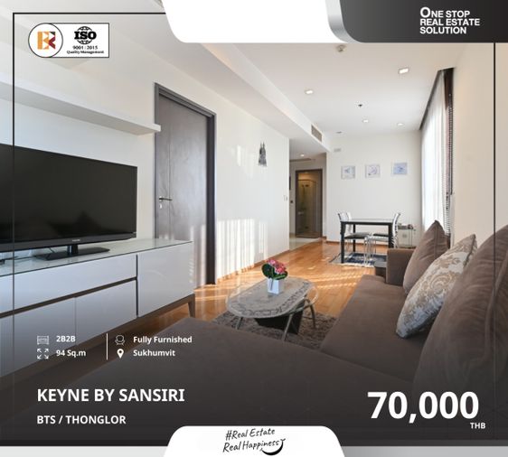 Keyne by Sansiri ห้องสวยเฟอร์ครบ ใกล้ BTS ทองหล่อ