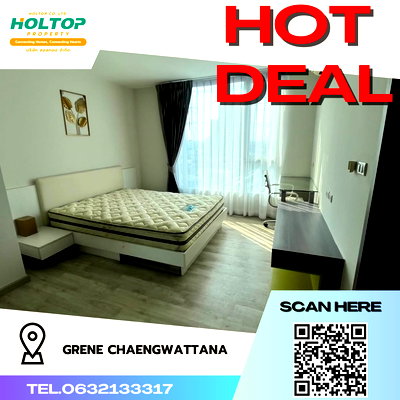 เช่าคอนโด ปากเกร็ด นนทบุรี : #R2528 ให้เช่า Grene Chaengwattana