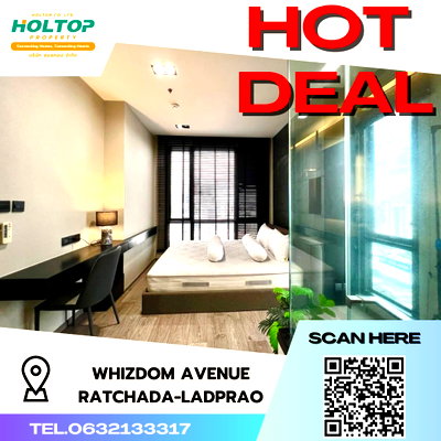 คอนโดให้เช่า : #S2499 ให้เช่า Whizdom Avenue Ratchada-Ladprao