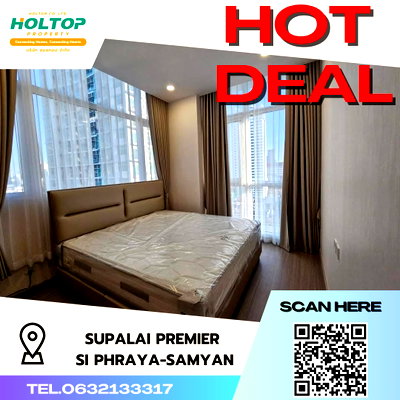 Condos for rent : #S2530 For Rent Supalai Premier Si Phraya-Samyan