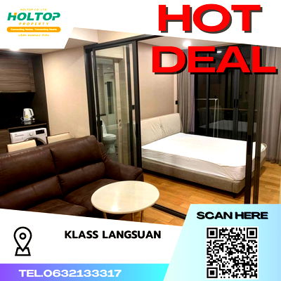 คอนโดให้เช่า : #S2533  ให้เช่า Klass Langsuan