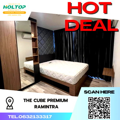 Condos for rent Liab Duan Night Market : #S2555 For Rent The Cube Premium Ramintra